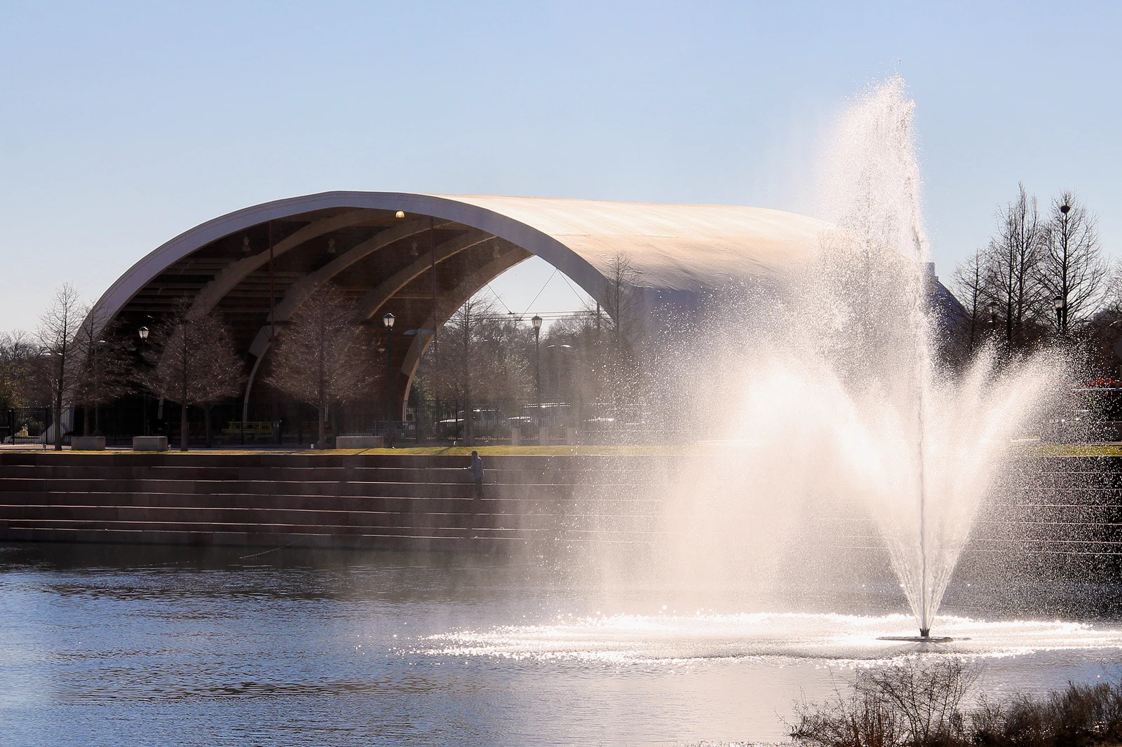 Mueller Lake Park and Browning Hangar, photographed in 2014 · context for one of the two areas