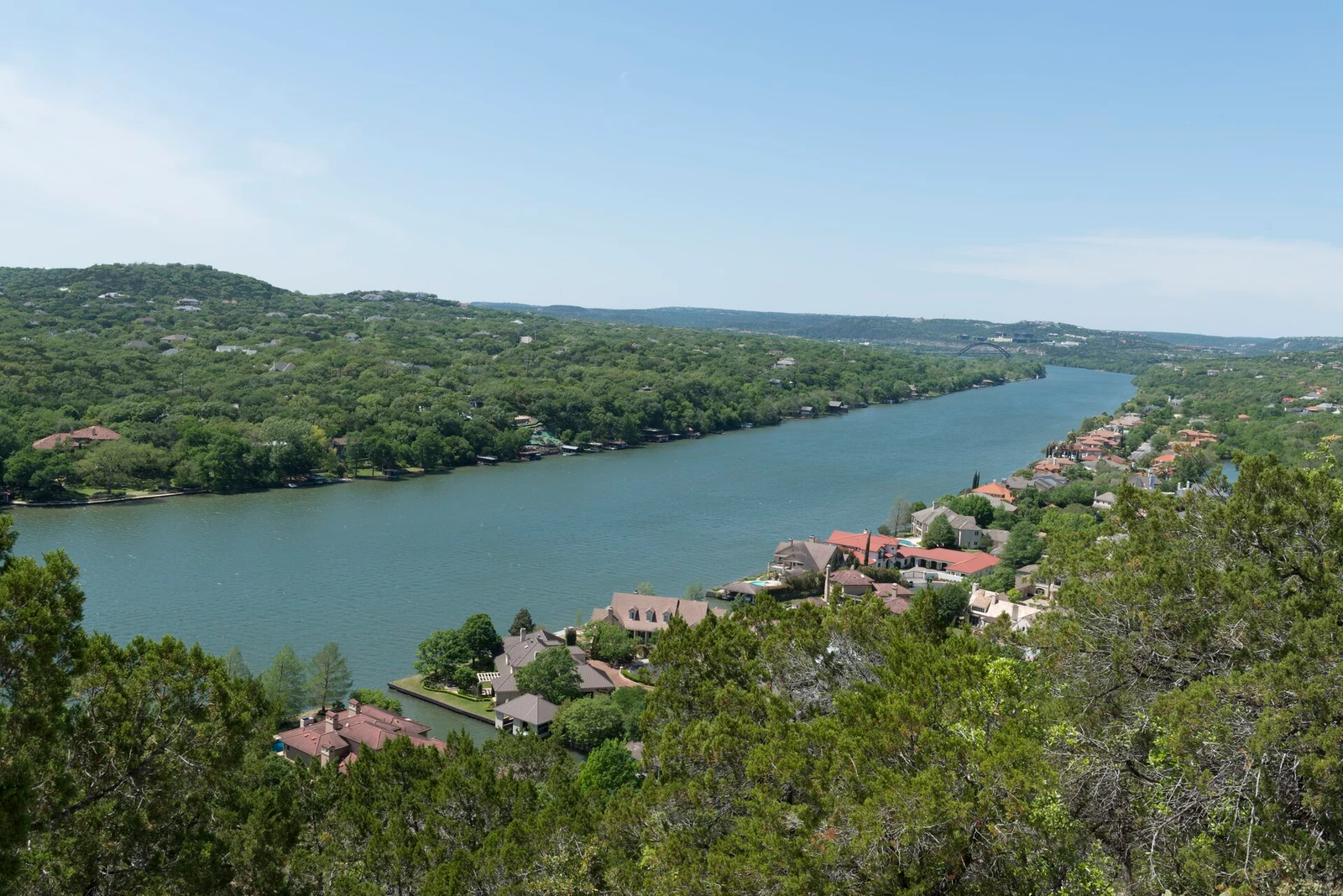 Lake Austin viewed from Mount Bonnell · wider Austin context for West Lake Hills and Westlake