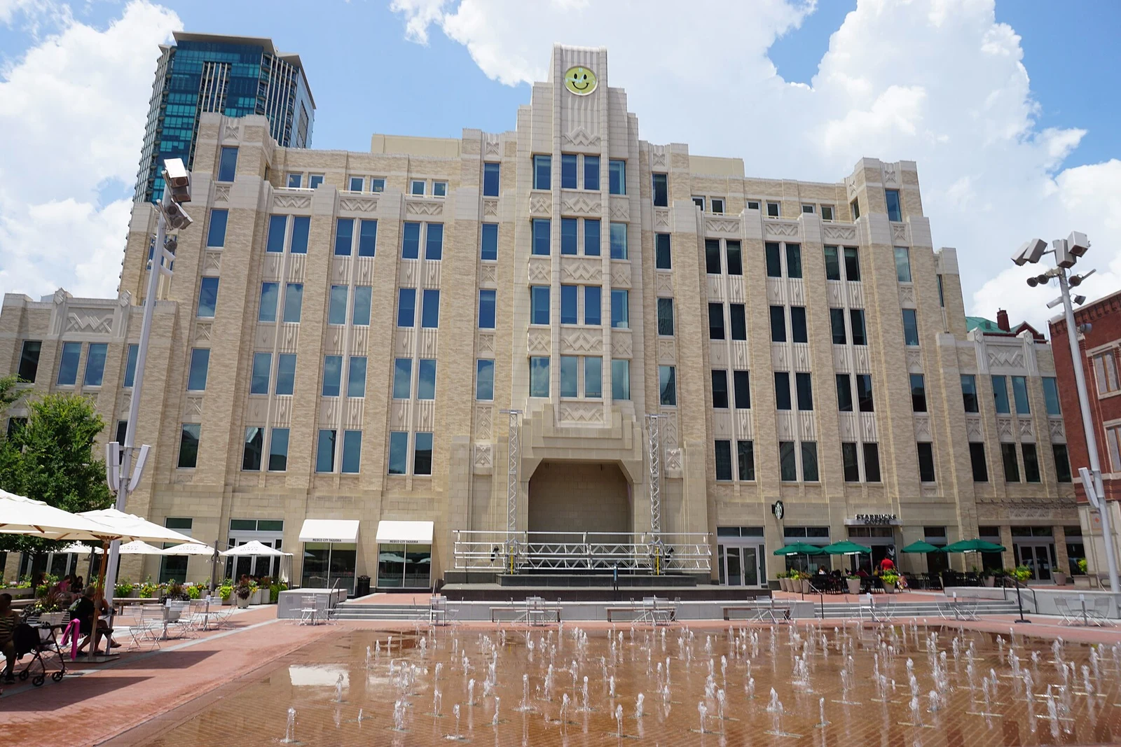 Sundance Square Plaza in downtown Fort Worth