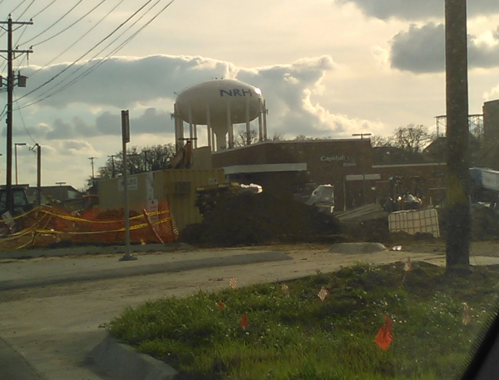North Richland Hills water tower on Davis Boulevard