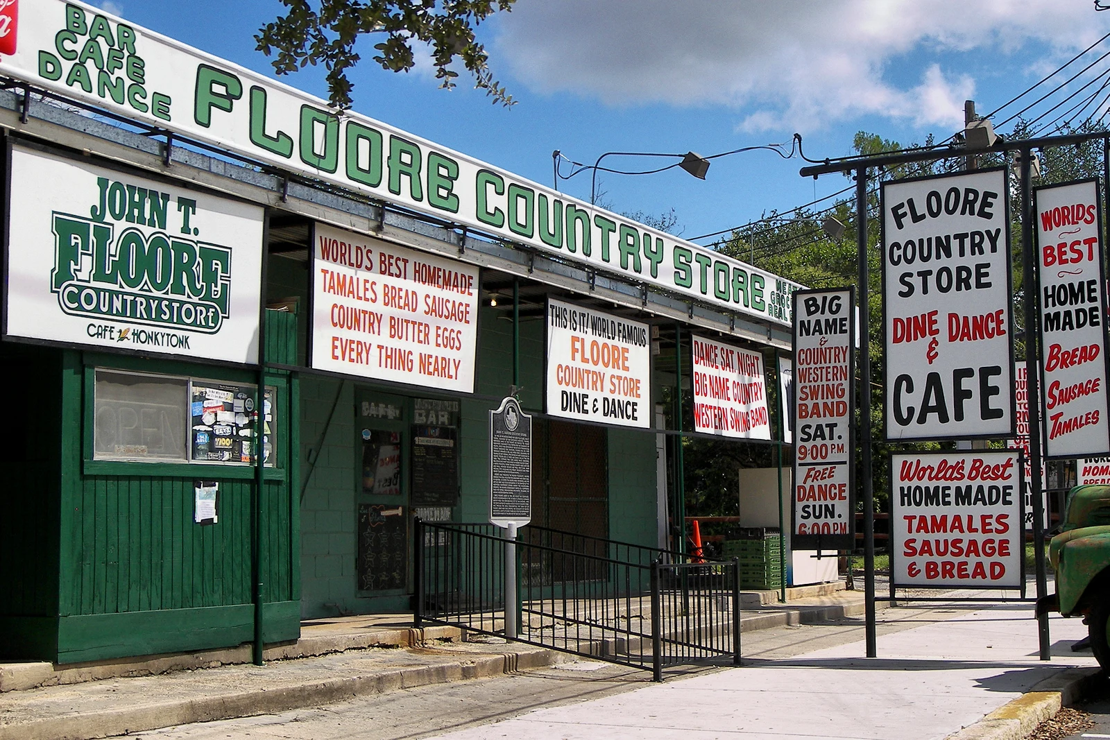 John T. Floore Country Store in Helotes, photographed in 2012