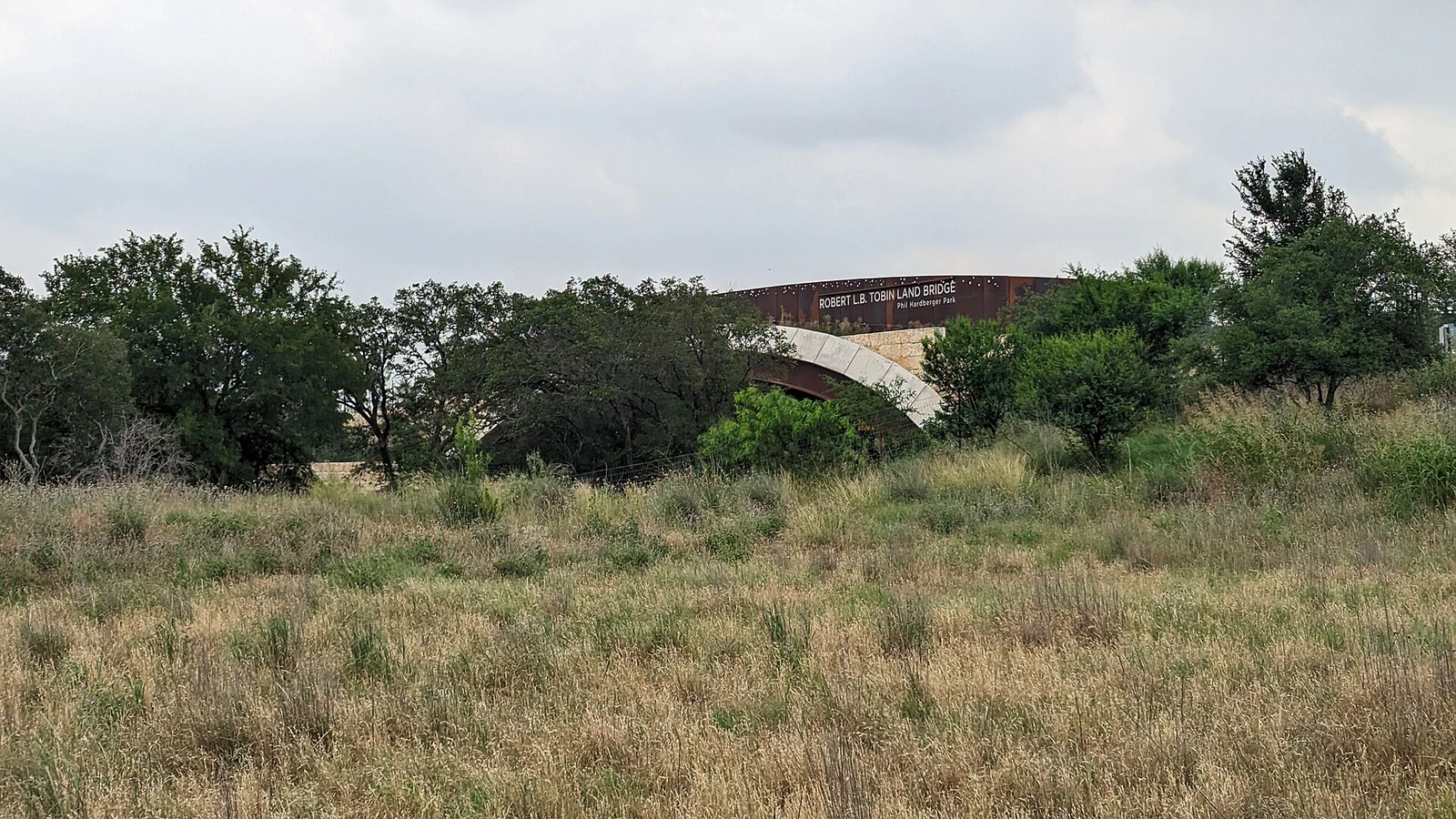 Tobin Land Bridge in Phil Hardberger Park, San Antonio · regional context, not a photograph of Shavano Park
