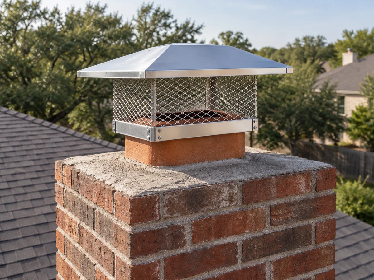 Chimney cap and flue termination