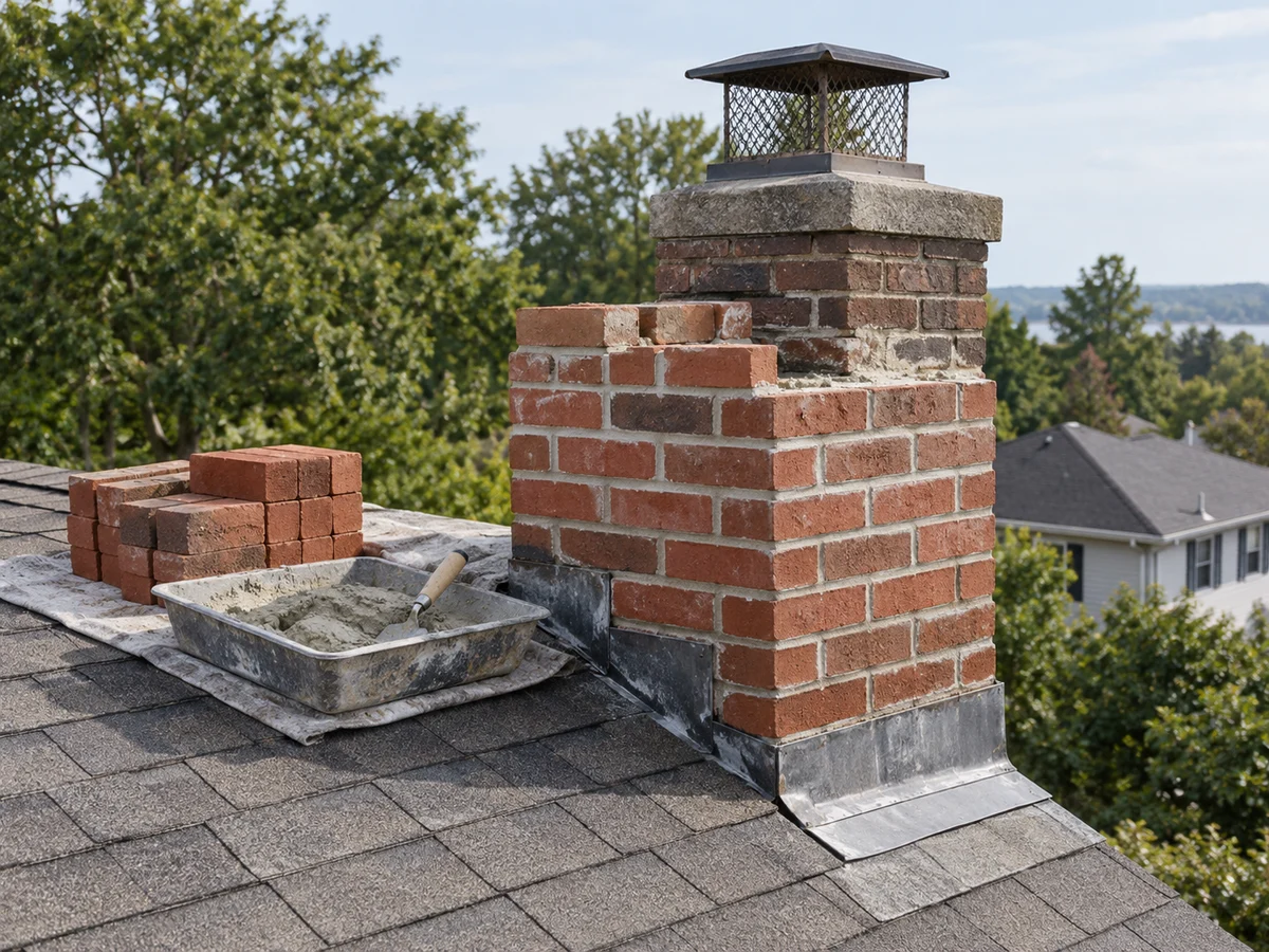 Chimney masonry rebuilding context