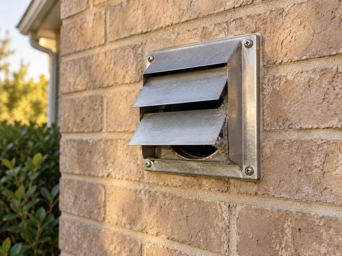Exterior dryer exhaust outlet