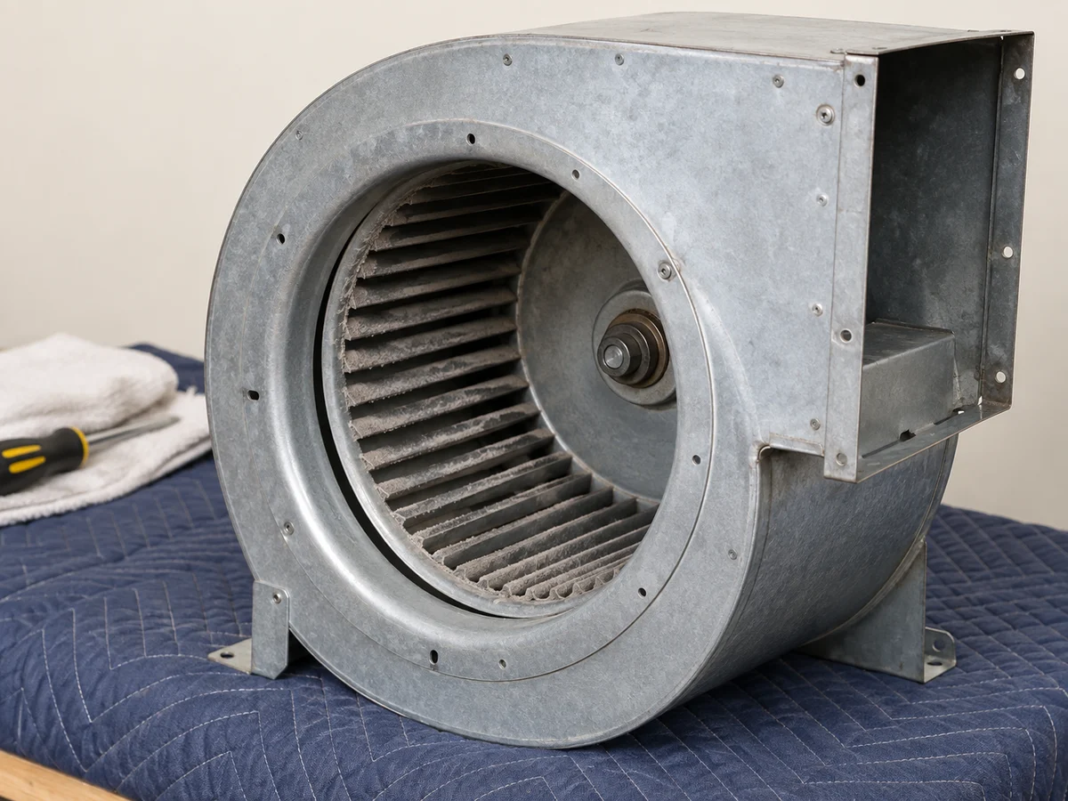 HVAC blower wheel