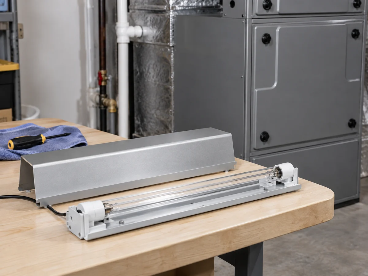 HVAC UV lamp equipment, powered off