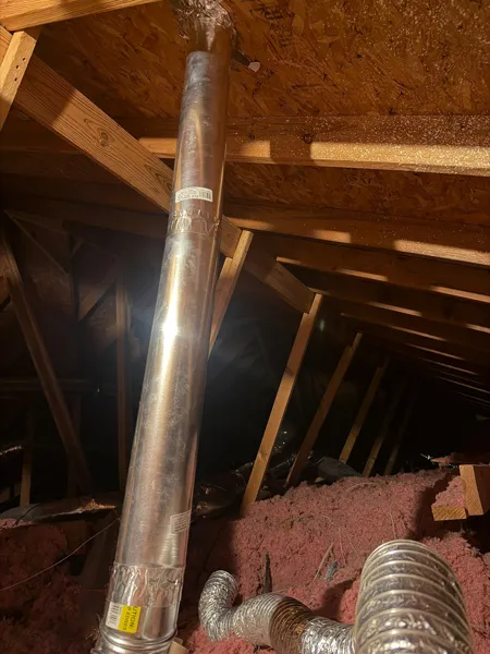 Master Pro supplied work photograph: interior vent path