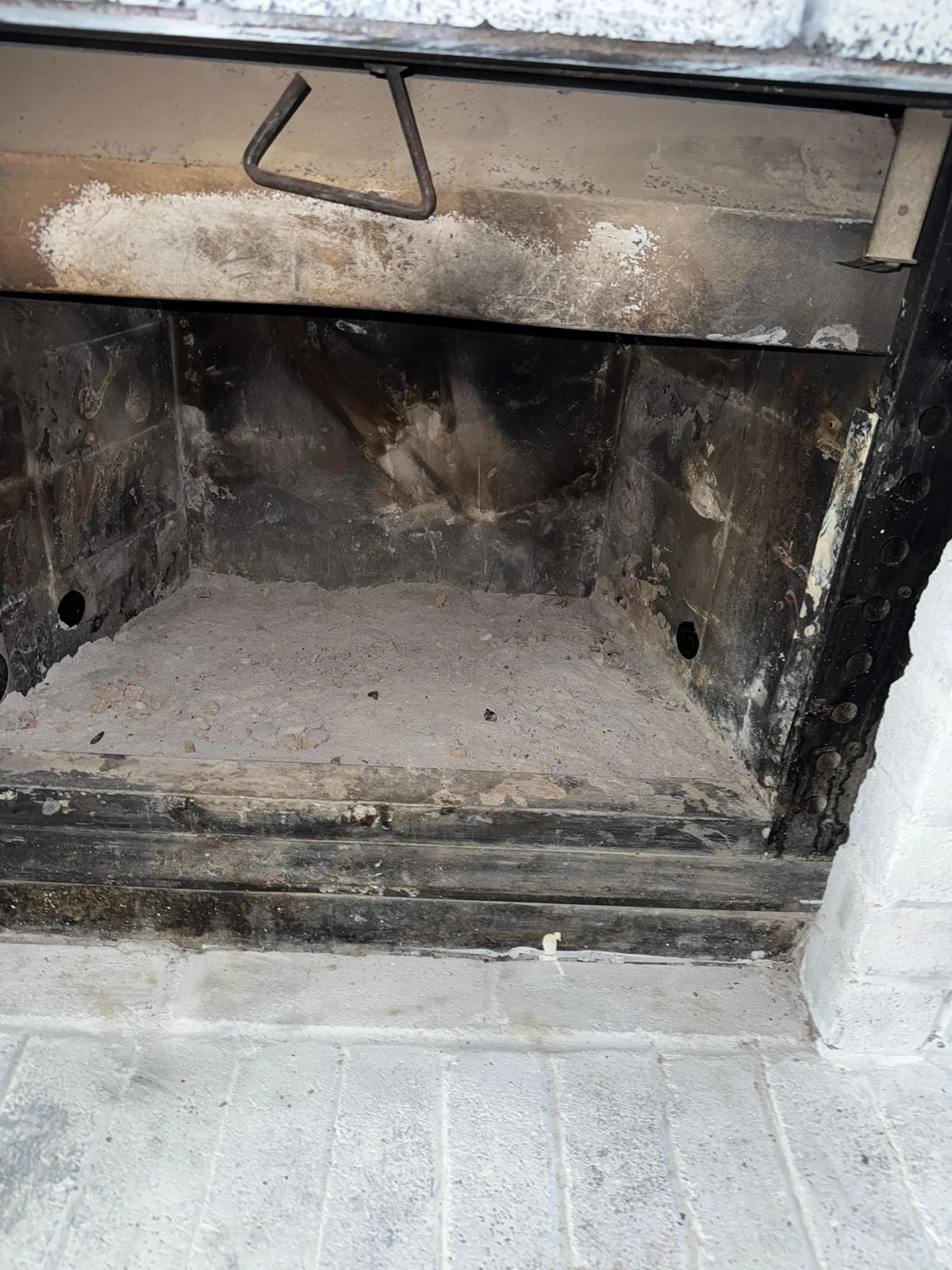 Before: firebox panel repair