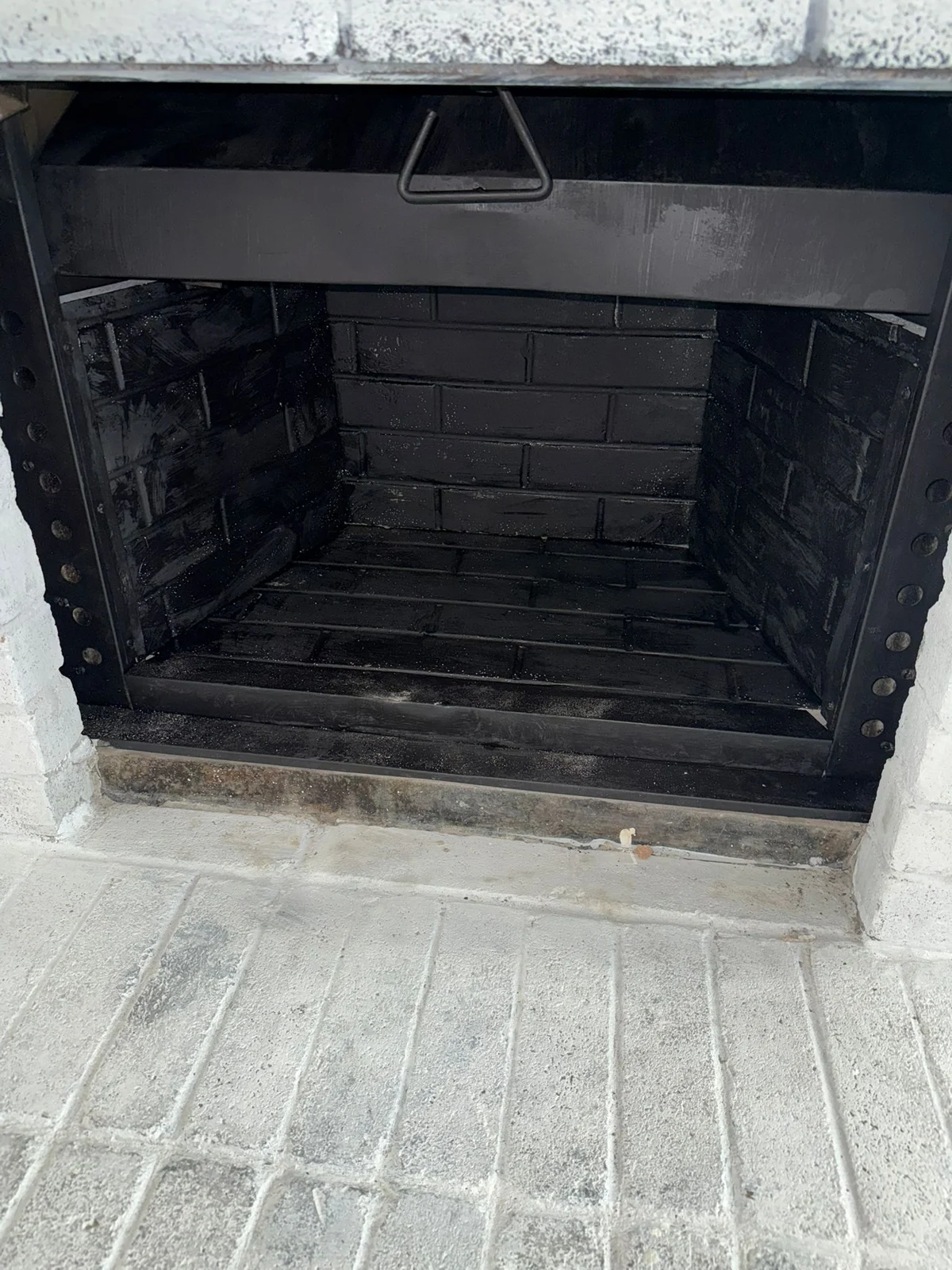 After: firebox panel repair