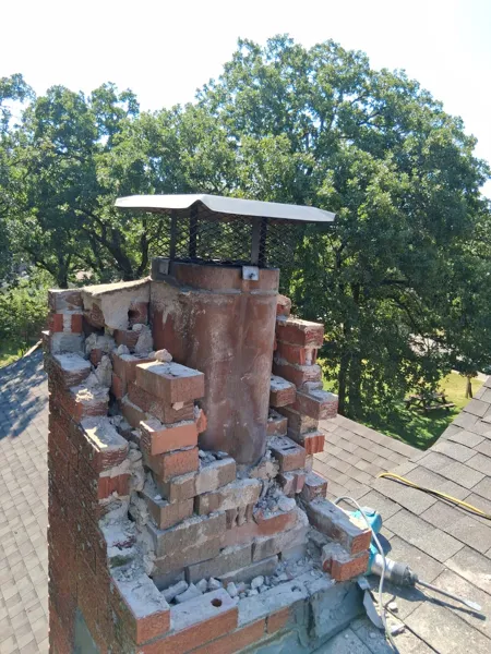 Brick chimney project from the Master Pro work archive