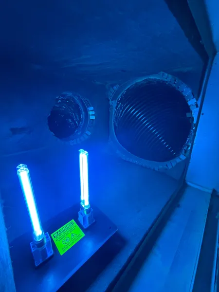 Master Pro supplied work photograph: uv light installation