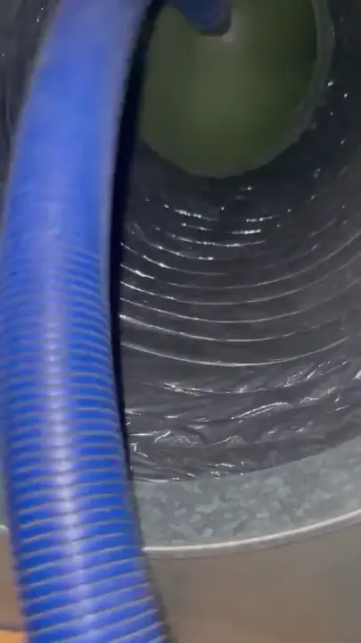 Inside the duct